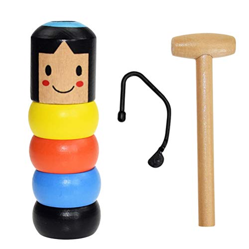 Hölzerner Magischer Kleiner Mann, Unzerbrechlicher Hölzerner Mann, Unsterbliches Daruma-Spielzeug, der Unschlagbare Kleine Hölzerne Mann, Kann Nicht Gebrochen Werden, Tricks, von Mrisata