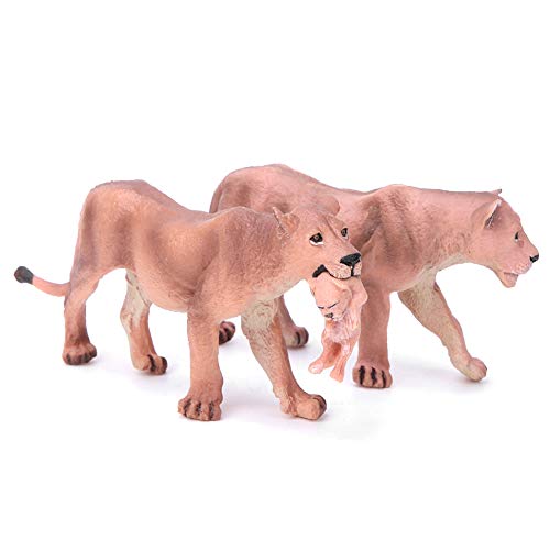 Mrisata Löwin Spielzeug Löwin Modell Simuliertes Tiermodell Lebensechte Löwin Tiermodelle Frühe Kindheit Lernspielzeug Geschenk Heimdekoration von Mrisata