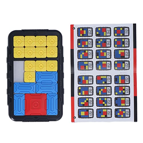 Mrisata Super Slide Denkspiele, Schiebepuzzle für Kinder, Brainstorm-Puzzle-Spiele Entwickeln Denkherausforderungen, Handheld-Puzzles, Spielzeug, Denksport-Puzzles, Reise-Fidget-Spielzeug(Schwarz) von Mrisata