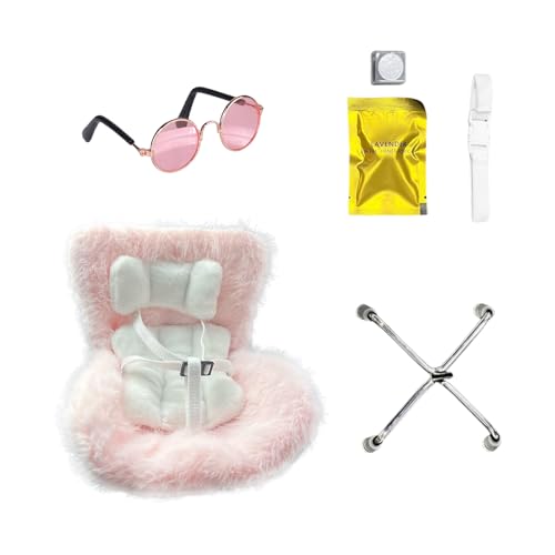 Mrltau Für Vinyl Plush Toy Puppen-Autositz Mit Weichem Plüschkissen, Luftentlüftungsklammer & Desktop-Ständer & Brille, Auto Deko Innenraum Für Vinyl Plush Toy Have A Seat,Für Vinyl Plush Toy Pup Mrltau Für Vinyl Plush Toy Puppen-Autositz Mit Weichem Plüschkissen, Luftentlüftungsklammer & Desktop-Ständer & Brille, Auto Deko Innenraum Für Vinyl Plush Toy Have A Seat,Für Vinyl Plush Toy Pup von Mrltau