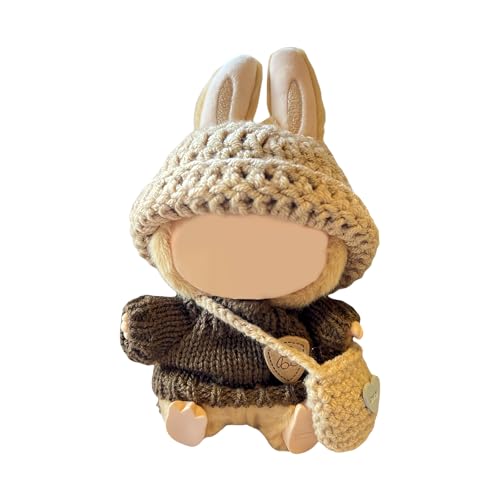 Mrltau Stylische Puppenkleidung 17 cm Für Labubu Puppe Für Labubu Doll, Handgefertigte Häkel-3-Teiliges Set Für Labubu Kleidung Zubehör, Puppenzubehör Geschenke Für Mädchen Jungen Mrltau Stylische Puppenkleidung 17 cm Für Labubu Puppe Für Labubu Doll, Handgefertigte Häkel-3-Teiliges Set Für Labubu Kleidung Zubehör, Puppenzubehör Geschenke Für Mädchen Jungen von Mrltau