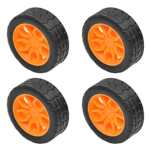 MroMax 30 x 11 mm RC-Auto-Räder, 4 Packungen schwarz-orangefarbene Spielzeug-Räder, 2 mm Durchmesser, Kunststoffmodell-Räder für DIY-Spielzeug, ferngesteuertes Auto, LKW, Boot und MroMax 30 x 11 mm RC-Auto-Räder, 4 Packungen schwarz-orangefarbene Spielzeug-Räder, 2 mm Durchmesser, Kunststoffmodell-Räder für DIY-Spielzeug, ferngesteuertes Auto, LKW, Boot und von MroMax