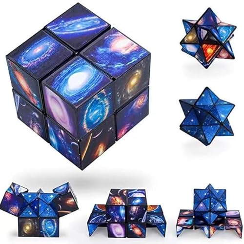 2 in 1 Sternenklarer Himmel Zauberwürfel Infinity, Zauberwürfel Sternenklarer Himmel, Stressabbau Spielzeug, für Kinder und Erwachsene 2 in 1 Sternenklarer Himmel Zauberwürfel Infinity, Zauberwürfel Sternenklarer Himmel, Stressabbau Spielzeug, für Kinder und Erwachsene von Mrracxy