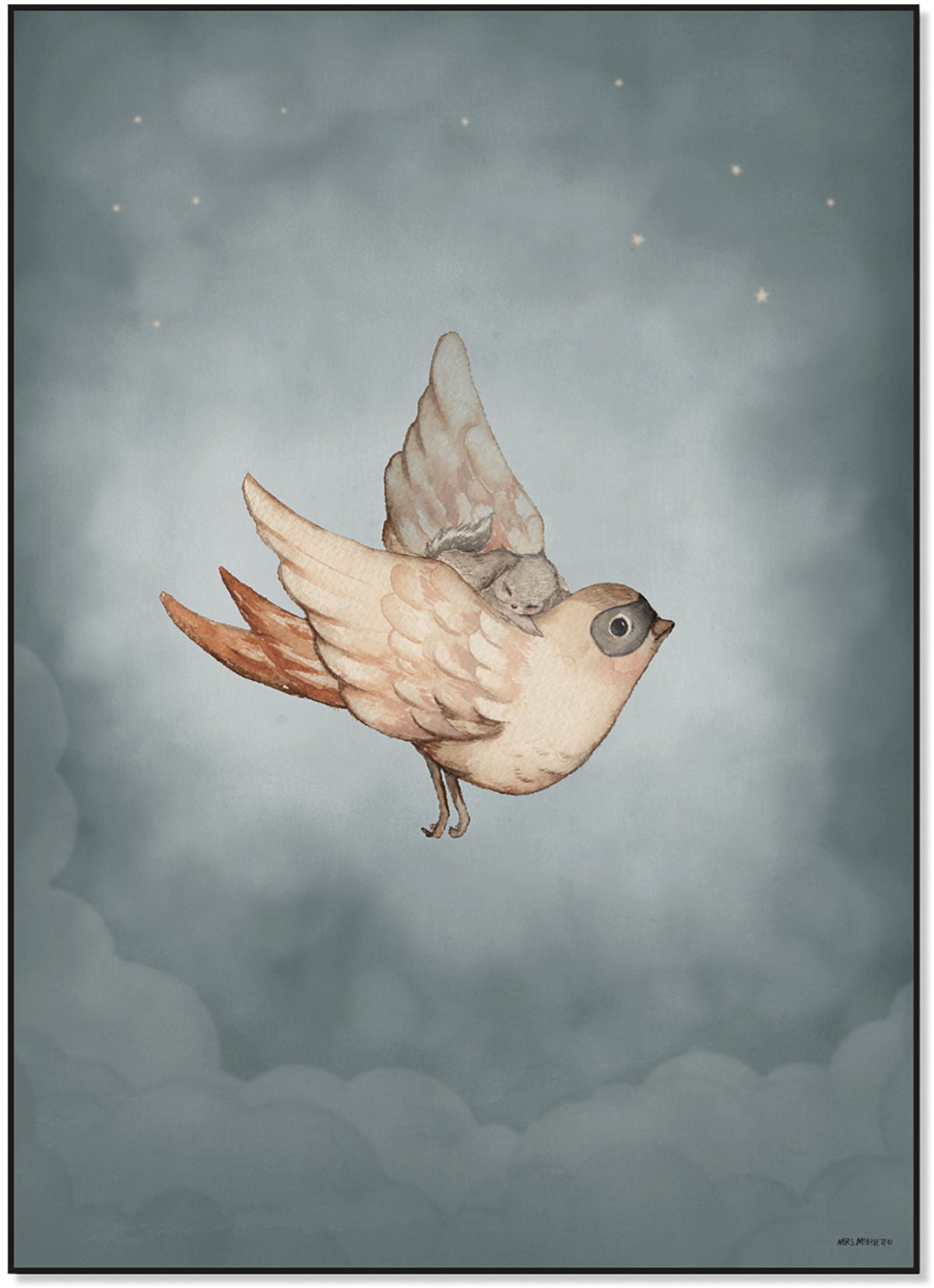 Mrs Mighetto Poster Dear Sparrow 50x70 Mrs Mighetto Poster Dear Sparrow 50x70 von Mrs Mighetto