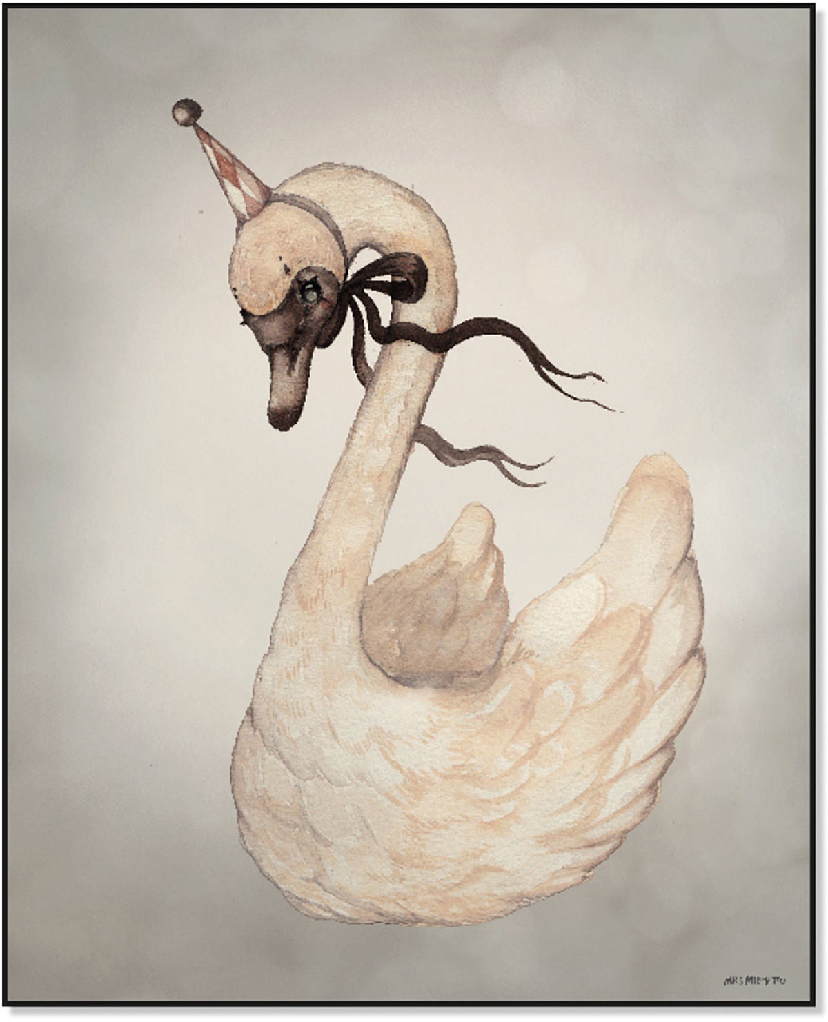 Mrs Mighetto Poster Dear Swan 40x50 Mrs Mighetto Poster Dear Swan 40x50 von Mrs Mighetto