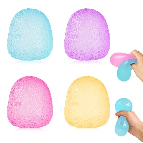 Stressball Set 4 Stück – Antistressball für Kinder & Erwachsene – Bunte Stressbälle – Sensorik Spielzeug, Stressabbau Büro, Handtraining, Geschenkidee Stressball Set 4 Stück – Antistressball für Kinder & Erwachsene – Bunte Stressbälle – Sensorik Spielzeug, Stressabbau Büro, Handtraining, Geschenkidee von Mshepoi