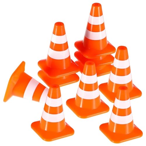 Mskidand Mini-Verkehrskegel, 10 StüCk, Miniatur-StraßEnkegel, Baukegel, Kinder-Verkehrskegel, Verkehrszeichen, Spielzeug Mskidand Mini-Verkehrskegel, 10 StüCk, Miniatur-StraßEnkegel, Baukegel, Kinder-Verkehrskegel, Verkehrszeichen, Spielzeug von Mskidand