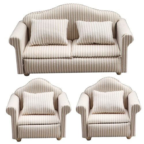 3pcs/Set 1 12 Skala Dollhouse Möbel, gestreifte Doppel -Einzelpuppenhaus -Couch mit Kissen Sessel Sofa Wohnzimmermöbel Holzzubehör 1 12 Skala 3pcs/Set 1 12 Skala Dollhouse Möbel, gestreifte Doppel -Einzelpuppenhaus -Couch mit Kissen Sessel Sofa Wohnzimmermöbel Holzzubehör 1 12 Skala von Mskmnkot