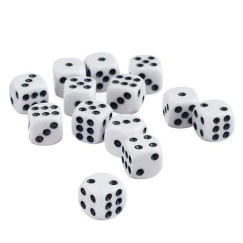 Acrylwürfel 12 -mm -Sechs -Seiten -Pädagogik Mathematical Dice Toys 50pcs Weiß Acrylwürfel 12 -mm -Sechs -Seiten -Pädagogik Mathematical Dice Toys 50pcs Weiß von Mskmnkot
