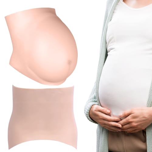 Gefälschte schwangere Bauch 4-6 Monate gefälschte Schwangerschaft Bauch Realistisch Silikon Künstliche Baby Beule weiche Haut Berührung tragbarer schwangerer Bodysuit für Schauspieler Performance Gefälschte schwangere Bauch 4-6 Monate gefälschte Schwangerschaft Bauch Realistisch Silikon Künstliche Baby Beule weiche Haut Berührung tragbarer schwangerer Bodysuit für Schauspieler Performance von Mskmnkot