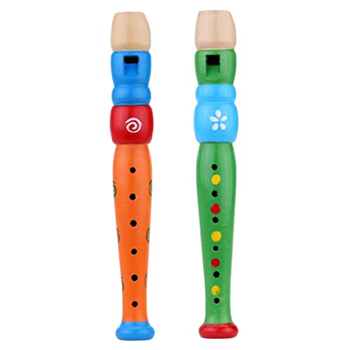 Holzkinder Flöte Musikinstrument Leichtes Early Educational Flötenspielzeug zufälliges Colorwooden Toy Holzkinder Flöte Musikinstrument Leichtes Early Educational Flötenspielzeug zufälliges Colorwooden Toy von Mskmnkot