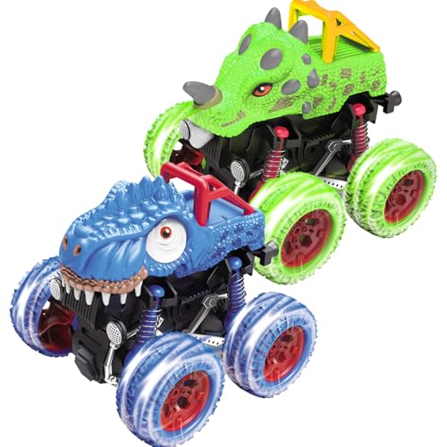 Monster Truck Toys 2pcs Dinosaurier Monster -Maschinen Spielzeug 3.4x3.4x3.7 Zoll süße lustige Lastwagen für Jungen Monster Truck Toys 2pcs Dinosaurier Monster -Maschinen Spielzeug 3.4x3.4x3.7 Zoll süße lustige Lastwagen für Jungen von Mskmnkot