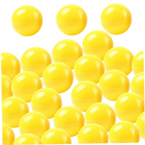 Mskmnkot Bingokugeln 50pcs hohl PP 1, 57 Zoll Lotteriekugeln Glatte lebhafte Verlosung Runde Lotterie für Ballmaschine Party, Gelb Mskmnkot Bingokugeln 50pcs hohl PP 1, 57 Zoll Lotteriekugeln Glatte lebhafte Verlosung Runde Lotterie für Ballmaschine Party, Gelb von Mskmnkot