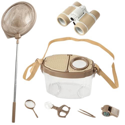Mskmnkot Butterfly Catcher für Kinder 7PCs/Set Educational Butterfly Kit mit Lupe, Pinzette, Pfeife, Netz, Teleskop und Clip -Outdoor -Spielzeug für Kinder Mskmnkot Butterfly Catcher für Kinder 7PCs/Set Educational Butterfly Kit mit Lupe, Pinzette, Pfeife, Netz, Teleskop und Clip -Outdoor -Spielzeug für Kinder von Mskmnkot