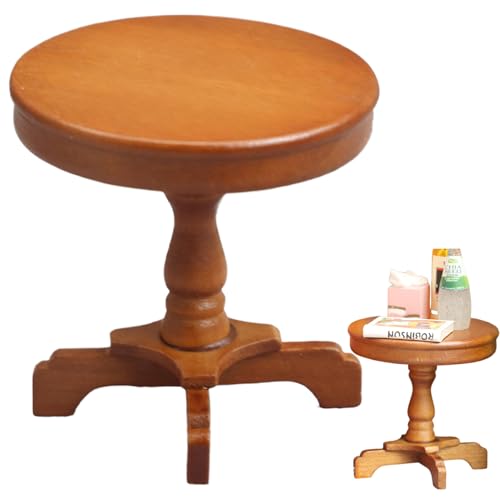Mskmnkot Dollhouse Tabelle 1:12 LIFELISCHE RUNDE MINIDELLE TABEL Funktion DIY DULLS Haus FÜNDLICH MIT SEHSTAL HOLDENEN DUSSHOUSE -Möbel für Dekor, Brown Mskmnkot Dollhouse Tabelle 1:12 LIFELISCHE RUNDE MINIDELLE TABEL Funktion DIY DULLS Haus FÜNDLICH MIT SEHSTAL HOLDENEN DUSSHOUSE -Möbel für Dekor, Brown von Mskmnkot