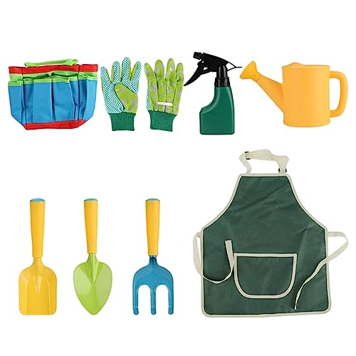 Mskmnkot Kids Gardening -Werkzeuge Spielen Gartenspielzeuge mit Bewässerung, Handschuhe Rake Shovel Apron Bag 8pcs Mskmnkot Kids Gardening -Werkzeuge Spielen Gartenspielzeuge mit Bewässerung, Handschuhe Rake Shovel Apron Bag 8pcs von Mskmnkot