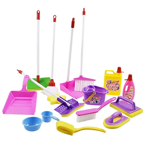 Mskmnkot Kinderbesen Kinder Reinigung Spielzeug Haushaltsreinigungswerkzeuge, Werkzeuge Sprühbesen Mop Staubpfanne tun Token für Kinder 3 4 5 6 Ostern Geschenke, Set Mskmnkot Kinderbesen Kinder Reinigung Spielzeug Haushaltsreinigungswerkzeuge, Werkzeuge Sprühbesen Mop Staubpfanne tun Token für Kinder 3 4 5 6 Ostern Geschenke, Set von Mskmnkot