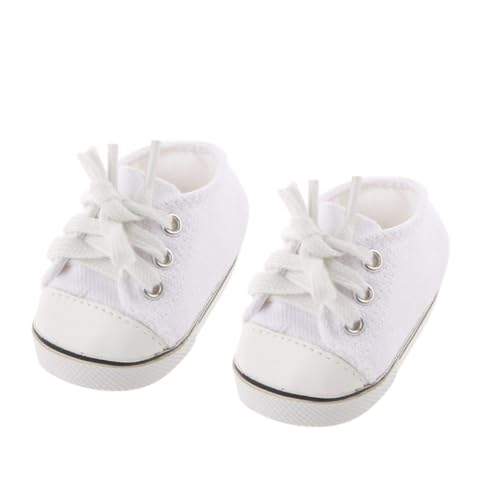 Mskmnkot Mini Puppenschuhe 1Pair Puppenschuhe weiß lässige Skateboard -Schuhe für 18 -Zoll -Puppen Kinderspielzeug, Mini Mskmnkot Mini Puppenschuhe 1Pair Puppenschuhe weiß lässige Skateboard -Schuhe für 18 -Zoll -Puppen Kinderspielzeug, Mini von Mskmnkot