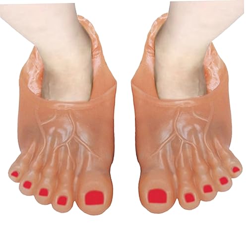 Mskmnkot Monster Feet Slipper Halloween Monster Feet Big Jumbo Foot Slipper Cosplay Kostüms Requisiten für Party 1Pair Beige, Halloween Mskmnkot Monster Feet Slipper Halloween Monster Feet Big Jumbo Foot Slipper Cosplay Kostüms Requisiten für Party 1Pair Beige, Halloween von Mskmnkot