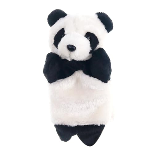 Mskmnkot Panda Hand Puppet Cartoon Panda Hand Puppets for Storytelling Performance Interactive Educational Toy Plush Finger Puppets Storytelling Puppet Gloves White and Black 25Cm von Mskmnkot