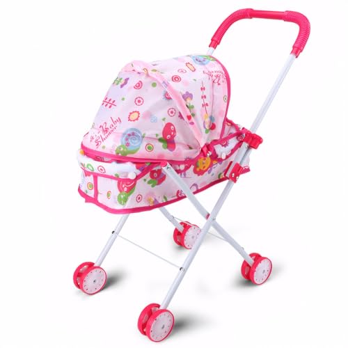 Mskmnkot Puppenwagen Babypuppenstärker Kinderwagen Falten Kinderwagen mit abnehmbarem Waschwagen für Mädchen, so tun Sie Sich, Style 2, Style 2 Mskmnkot Puppenwagen Babypuppenstärker Kinderwagen Falten Kinderwagen mit abnehmbarem Waschwagen für Mädchen, so tun Sie Sich, Style 2, Style 2 von Mskmnkot