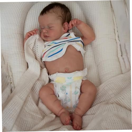 Mskmnkot Realistische Babypuppe 19 Zoll Schlafmädchen Babypuppe mit realistischen Haar Mskmnkot Realistische Babypuppe 19 Zoll Schlafmädchen Babypuppe mit realistischen Haar von Mskmnkot