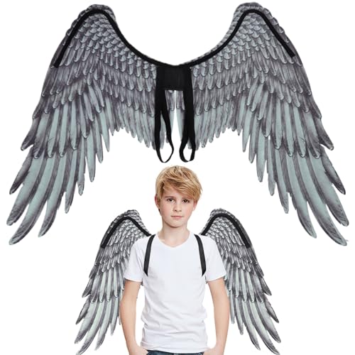 Mskmnkot Schwarzer Flügel Angel Flügel 28.4x21, 3 Zoll Black Halloween Engel Kostüm Nicht gewebter Stoff Cosplay für Kinder Carnival Halloween Kostüm Cosplay Requisiten Mskmnkot Schwarzer Flügel Angel Flügel 28.4x21, 3 Zoll Black Halloween Engel Kostüm Nicht gewebter Stoff Cosplay für Kinder Carnival Halloween Kostüm Cosplay Requisiten von Mskmnkot