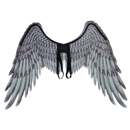 Mskmnkot Schwarzer Flügel Angel Flügel 41, 3 x 29, 5 Zoll Black Halloween Engel Kostüm Nicht gewebter Stoff Cosplay für Erwachsene Carnival Halloween Kostüm Cosplay Requisiten Mskmnkot Schwarzer Flügel Angel Flügel 41, 3 x 29, 5 Zoll Black Halloween Engel Kostüm Nicht gewebter Stoff Cosplay für Erwachsene Carnival Halloween Kostüm Cosplay Requisiten von Mskmnkot
