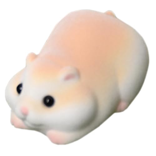 Mskmnkot Squeeze Spielzeug süßes Hamster-förmiger Floking Squeeze Ball, 2x2, 8x1.6 Legen Sie weiche belastbare Stressspielzeug Stress-Relief-Spielzeug für Kinder Erwachsene Geschenkeball von Mskmnkot