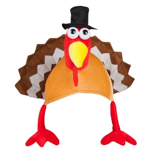 Mskmnkot Thanksgiving Hut 1pc Noves Xmas Turkey Hut Thanksgiving mit Truthahnkopf, Beinen und Tail -Cartoon -Kostüm -Accessoire für Partys und Cosplay Mskmnkot Thanksgiving Hut 1pc Noves Xmas Turkey Hut Thanksgiving mit Truthahnkopf, Beinen und Tail -Cartoon -Kostüm -Accessoire für Partys und Cosplay von Mskmnkot