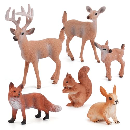 Mskmnkot Waldtiere Figuren, 6pcs realistische Plastiktierfiguren, Lernen von pädagogischen Miniaturtieren für Wissenschaftsprojekte Kuchen -Topper Geburtstagsfeier Geschenke bevorzugen Mskmnkot Waldtiere Figuren, 6pcs realistische Plastiktierfiguren, Lernen von pädagogischen Miniaturtieren für Wissenschaftsprojekte Kuchen -Topper Geburtstagsfeier Geschenke bevorzugen von Mskmnkot