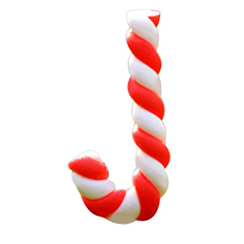 Mskmnkot Weihnachten Miniatur Candy Canes Dollhouse Mini Santa Claus Stick Ornamente Harz verdrehte Mikrolandschaft Weihnachtsbaumdekoration 2pcs von Mskmnkot