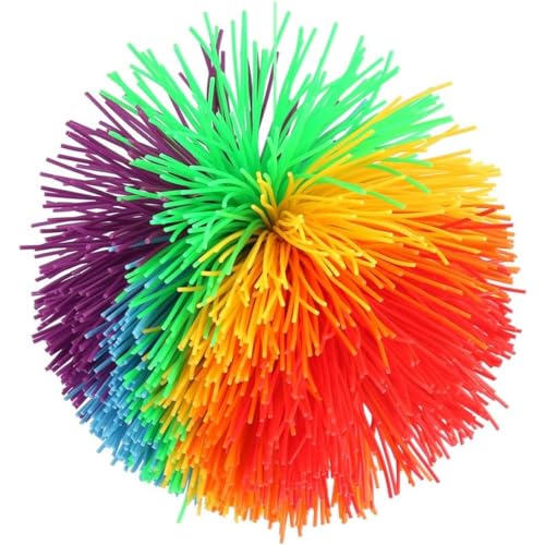 Spielzeugschnurkugeln, Stress REGING Rainbow Bunte sensorische Spielzeugballform Silikonkonstruktion1 von Mskmnkot
