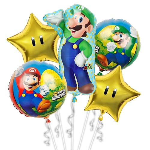 5 Stück Luftballon Kinder,Folienballon Kinder,Ballon Geburtstag Kinder,Luftballon Deko,Luftballon Set Kinder, für Kinder Geburtstagsdeko(B) von Mstnoixgc