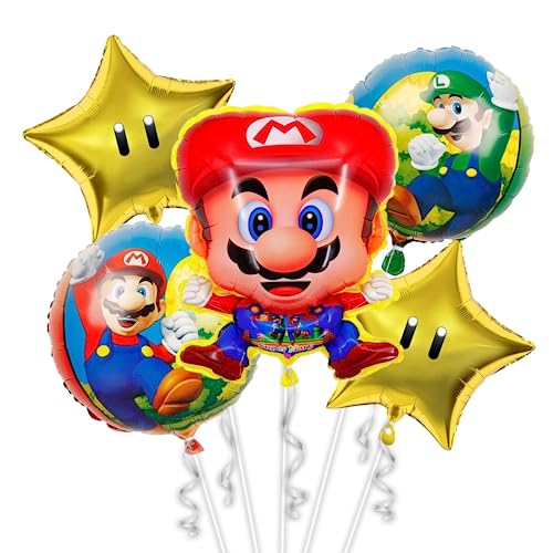 5 Stück Luftballon Kinder,Folienballon Kinder,Ballon Geburtstag Kinder,Luftballon Kinder Deko,Luftballon Set,für Kinder Geburtstagsdeko(C) von Mstnoixgc