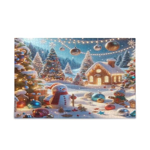 Msyxl 3D Weihnachten Winter Puzzle 1000 Teile Holzpuzzle für Familienspiele Geeignet für Jugendliche und Erwachsene Msyxl 3D Weihnachten Winter Puzzle 1000 Teile Holzpuzzle für Familienspiele Geeignet für Jugendliche und Erwachsene von Msyxl