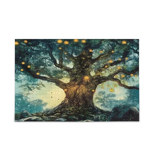Msyxl Altes Baumpuzzle 1000 Teile - Holzpuzzle für Familienspiele - Geeignet für Jugendliche und Erwachsene Msyxl Altes Baumpuzzle 1000 Teile - Holzpuzzle für Familienspiele - Geeignet für Jugendliche und Erwachsene von Msyxl