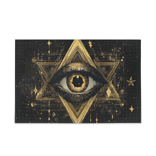 Msyxl Astrologisches Augenpuzzle 1000 Teile - Holzpuzzle für Familienspiele - Geeignet für Jugendliche und Erwachsene Msyxl Astrologisches Augenpuzzle 1000 Teile - Holzpuzzle für Familienspiele - Geeignet für Jugendliche und Erwachsene von Msyxl
