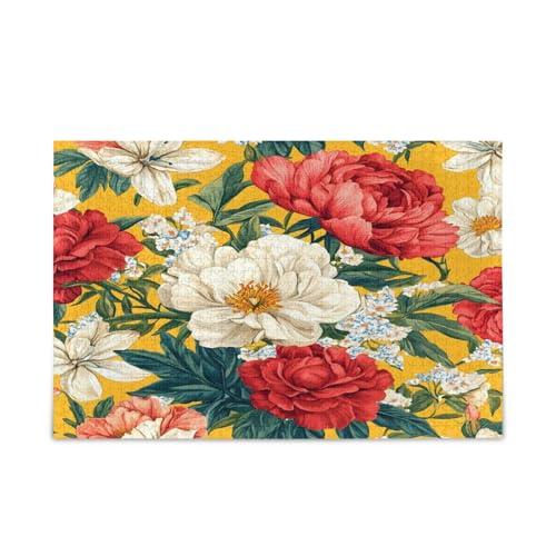 Msyxl Bunte Blumen Puzzle 1000 Teile - Holzpuzzle für Familienspiele - Geeignet für Jugendliche und Erwachsene Msyxl Bunte Blumen Puzzle 1000 Teile - Holzpuzzle für Familienspiele - Geeignet für Jugendliche und Erwachsene von Msyxl