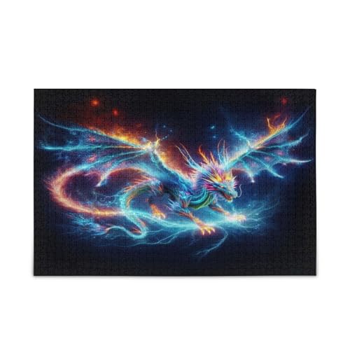 Msyxl Bunte elektrische Drachen Puzzle 500 Teile Holzpuzzle für Familienspiele Geeignet für Jugendliche und Erwachsene Msyxl Bunte elektrische Drachen Puzzle 500 Teile Holzpuzzle für Familienspiele Geeignet für Jugendliche und Erwachsene von Msyxl