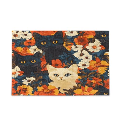 Msyxl Cartoon Katzen Puzzle 500 Teile - Holzpuzzle für Familienspiele - Geeignet für Jugendliche und Erwachsene Msyxl Cartoon Katzen Puzzle 500 Teile - Holzpuzzle für Familienspiele - Geeignet für Jugendliche und Erwachsene von Msyxl