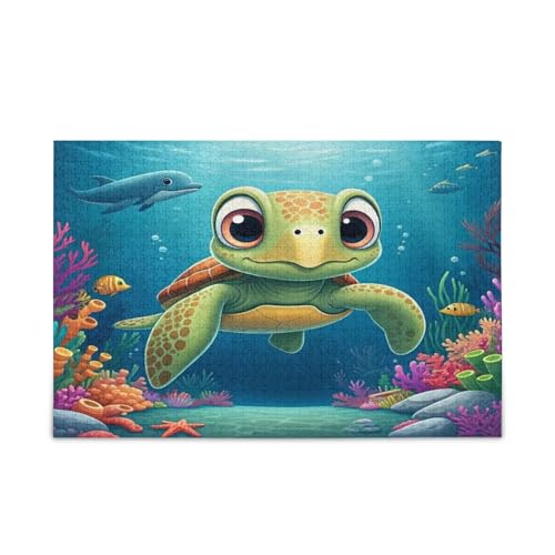Msyxl Cartoon Schwimmschildkröte Puzzle 1000 Teile Holzpuzzle für Familienspiele Geeignet für Jugendliche und Erwachsene Msyxl Cartoon Schwimmschildkröte Puzzle 1000 Teile Holzpuzzle für Familienspiele Geeignet für Jugendliche und Erwachsene von Msyxl