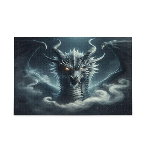 Msyxl Darkness Dragon Puzzle 1000 Teile - Holzpuzzle für Familienspiele - Geeignet für Jugendliche und Erwachsene Msyxl Darkness Dragon Puzzle 1000 Teile - Holzpuzzle für Familienspiele - Geeignet für Jugendliche und Erwachsene von Msyxl