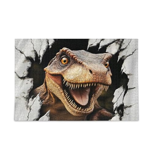 Msyxl Dinosaurier bricht durch Wandpuzzle 1000 Teile - Holzpuzzle für Familienspiele - Geeignet für Jugendliche und Erwachsene Msyxl Dinosaurier bricht durch Wandpuzzle 1000 Teile - Holzpuzzle für Familienspiele - Geeignet für Jugendliche und Erwachsene von Msyxl