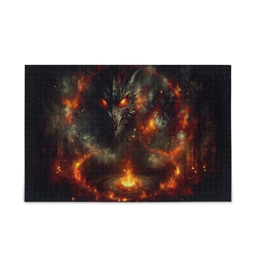 Msyxl Dragon Fire Dungeon Puzzle 500 Teile - Holzpuzzle für Familienspiele - Geeignet für Jugendliche und Erwachsene Msyxl Dragon Fire Dungeon Puzzle 500 Teile - Holzpuzzle für Familienspiele - Geeignet für Jugendliche und Erwachsene von Msyxl