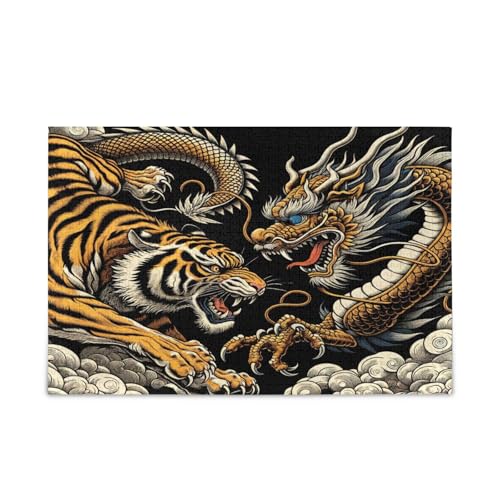 Msyxl Dragon Tiger Kampfpuzzle 1000 Teile Holzpuzzle für Familienspiele Geeignet für Jugendliche und Erwachsene Msyxl Dragon Tiger Kampfpuzzle 1000 Teile Holzpuzzle für Familienspiele Geeignet für Jugendliche und Erwachsene von Msyxl