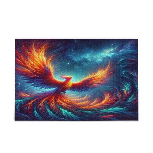 Msyxl Fiery Phoenix Puzzle 1000 Teile - Holzpuzzle für Familienspiele - Geeignet für Jugendliche und Erwachsene Msyxl Fiery Phoenix Puzzle 1000 Teile - Holzpuzzle für Familienspiele - Geeignet für Jugendliche und Erwachsene von Msyxl