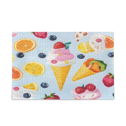 Msyxl Fruit Ice Cream Puzzle 500 Teile - Holzpuzzle für Familienspiele - Geeignet für Jugendliche und Erwachsene Msyxl Fruit Ice Cream Puzzle 500 Teile - Holzpuzzle für Familienspiele - Geeignet für Jugendliche und Erwachsene von Msyxl