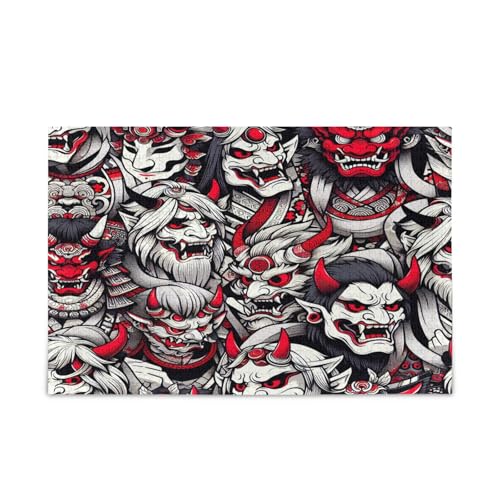 Msyxl Japanisches Oni-Muster Puzzle 500 Teile - Holzpuzzle für Familienspiele - Geeignet für Jugendliche und Erwachsene Msyxl Japanisches Oni-Muster Puzzle 500 Teile - Holzpuzzle für Familienspiele - Geeignet für Jugendliche und Erwachsene von Msyxl