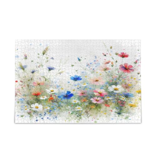 Msyxl Kleine Sommerblumen Puzzle 1000 Teile - Holzpuzzle für Familienspiele - Geeignet für Jugendliche und Erwachsene Msyxl Kleine Sommerblumen Puzzle 1000 Teile - Holzpuzzle für Familienspiele - Geeignet für Jugendliche und Erwachsene von Msyxl